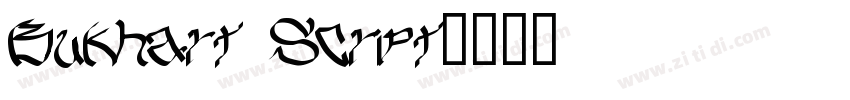 Bukhart Script字体转换